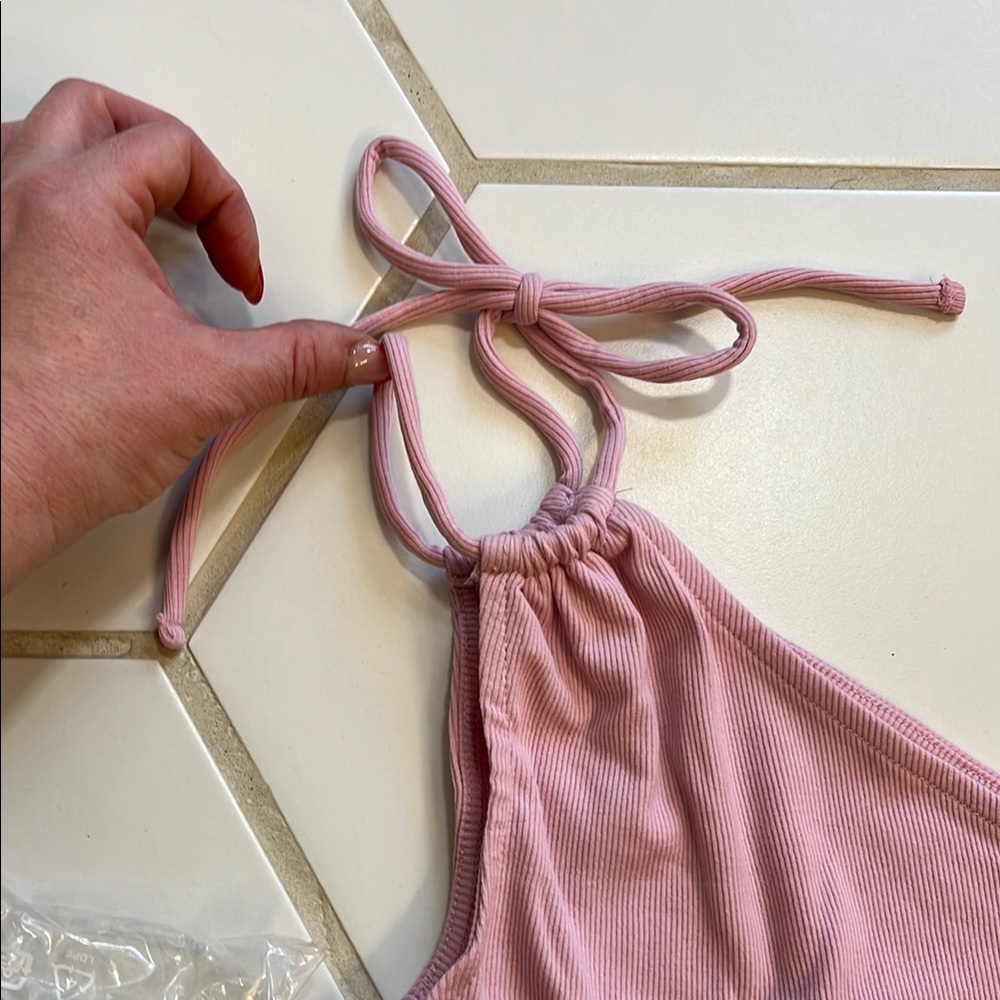 Pink One-Shoulder Top - Picture 3 of 3
